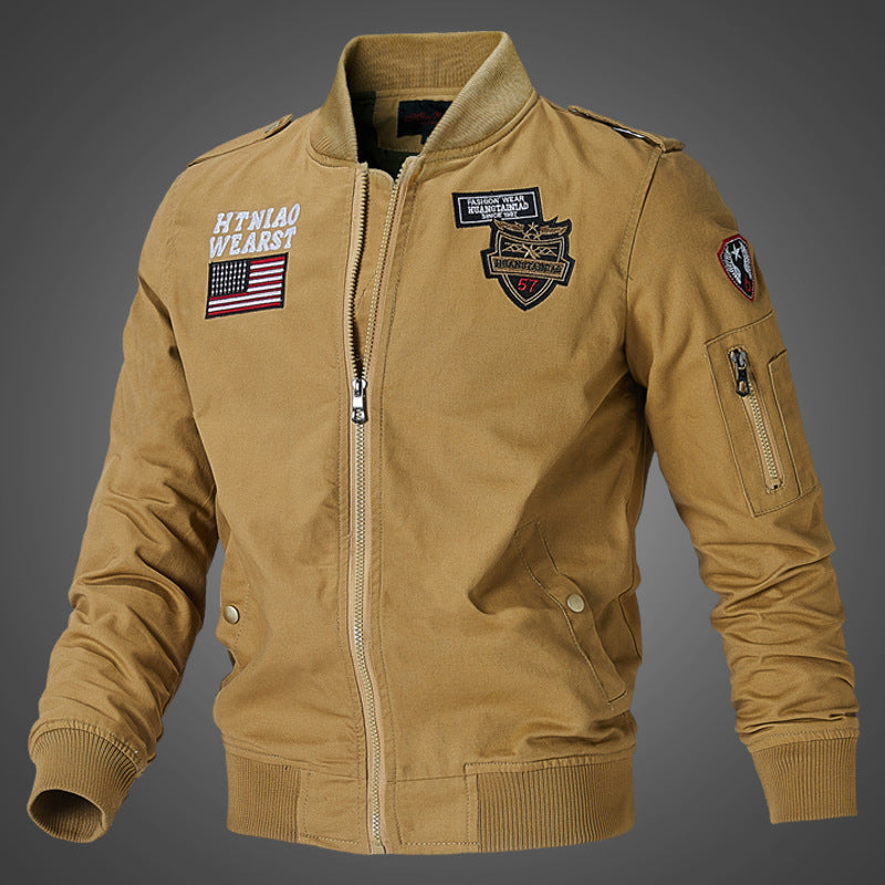 Men's flight jacket baseball uniform