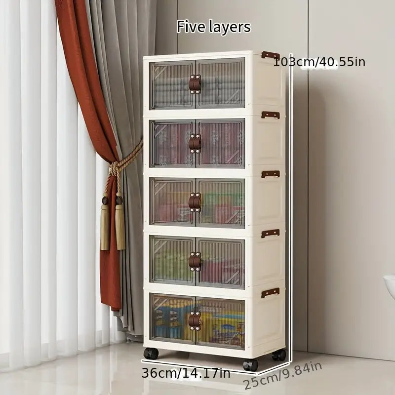 Cabinet Organizer With Caster Wheels