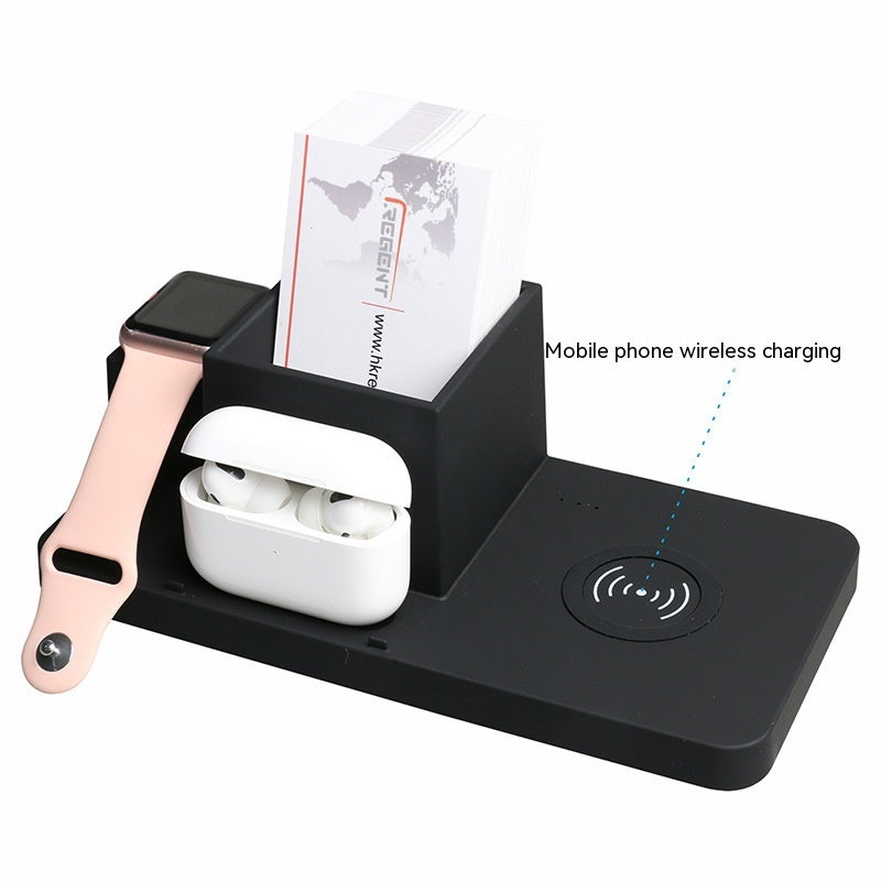 Three-in-one Wireless Phone Charger Applicable Earphone Watch